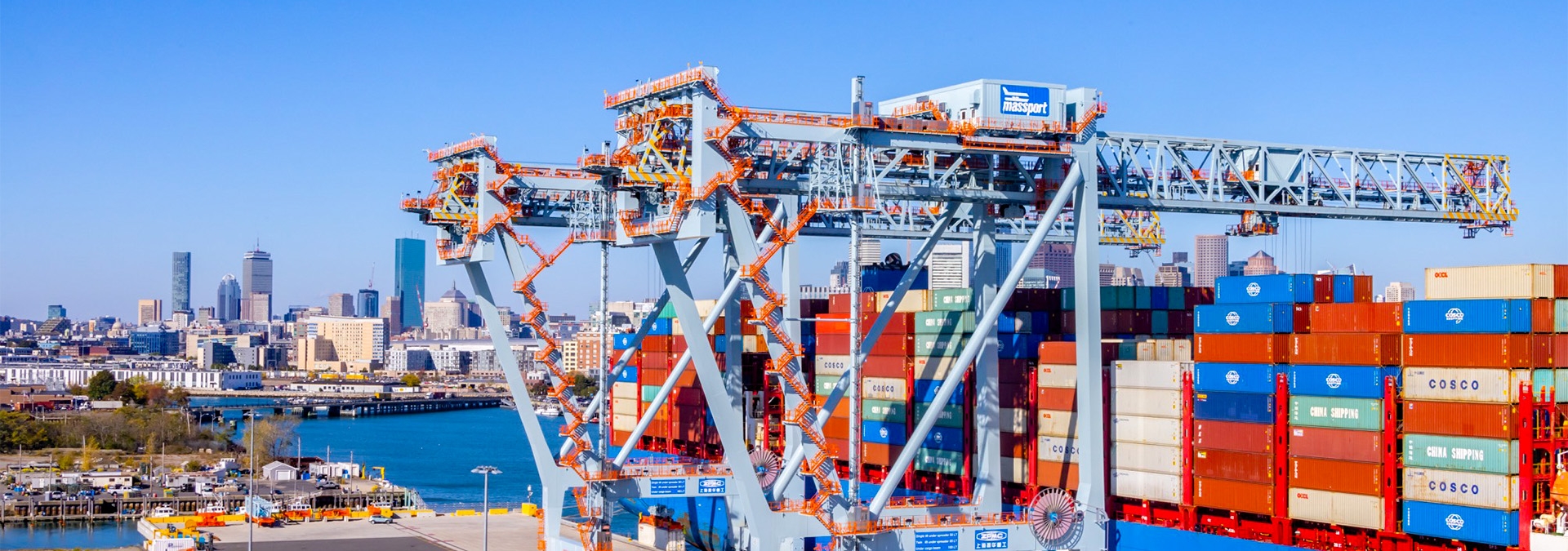 cargo ship at Conley Terminal