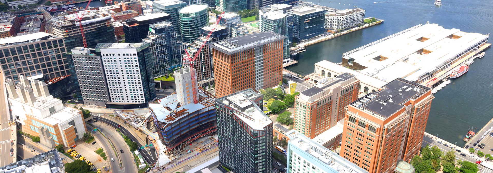 Seaport aerial view